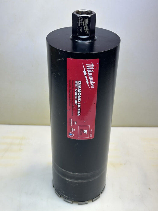 Milwaukee 48-17-5060 6 in. Diamond Premium Wet Core Bit MINT #3