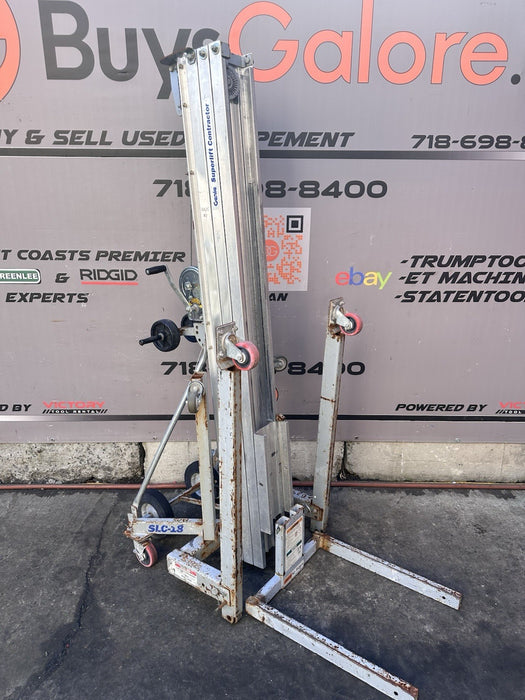 Genie SLC18 18' Superlift Material Lift Hoist Lift Duct Jack 650 lbs. TESTED BG2