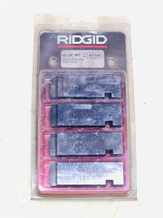 RIDGID 47745 1/2" to 3/4" - 14 NPT Universal Dies Alloy RH #1