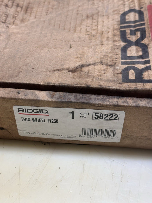 Ridgid 58222 E-258 8-1/2" Heavy Duty Cutter Thin Wheel Pipe Cutters 258 & 258-XL