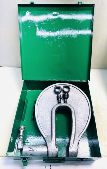GREENLEE 1731 HYDRAULIC C-FRAME KNOCKOUT PUNCH DRIVER + PUNCHES #BG9