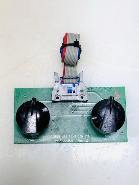 GREENLEE 855 SELECTOR SWITCH CIRCUIT BOARD CONDUIT PIPE BENDER TESTED 5-28 BG1