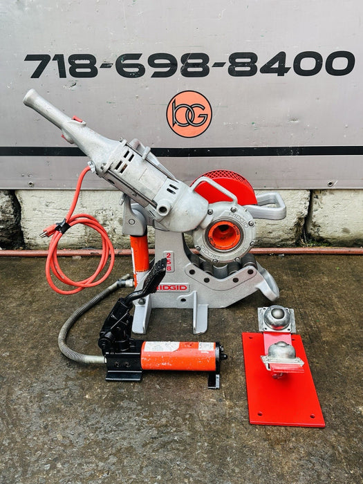 Ridgid 258 Power Pipe Cutter 2-1/2-8” w/ Hyd Pump + Rigid 700 Threader 5/29 #1