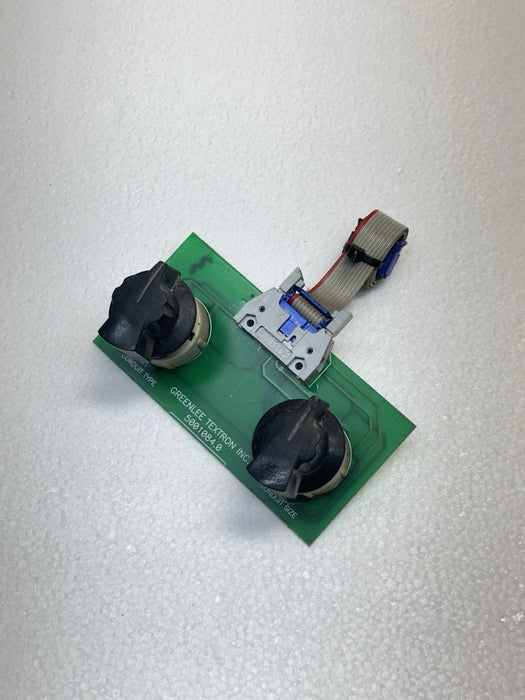 GREENLEE 855 SELECTOR SWITCH CIRCUIT BOARD CONDUIT PIPE BENDER TESTED 5-28 BG3