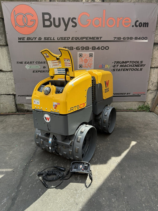 2019 Wacker Neuson RTSC3 Remote Controlled Trench Compactor Roller 665 Hours