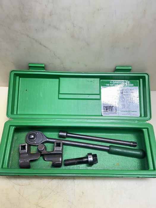 Greenlee 796 manual Cable Ratchet Bender Assembly with Ratchet Extension VT3