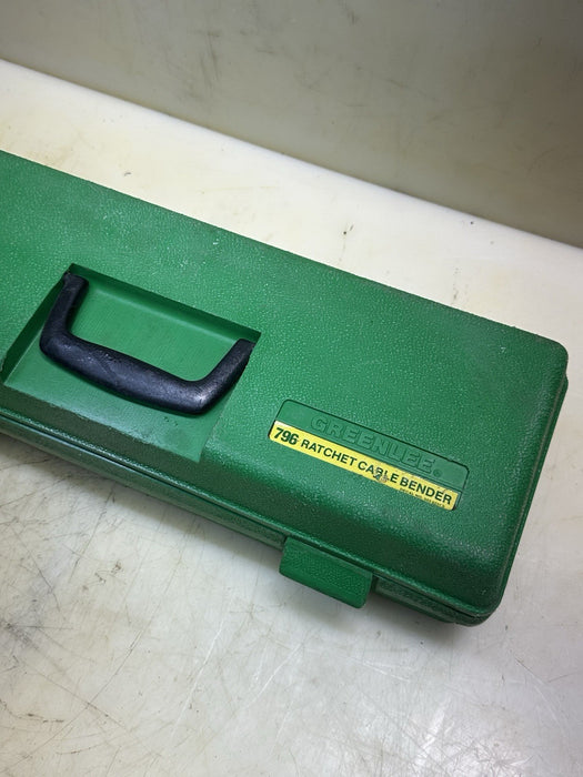 Greenlee 796 manual Cable Ratchet Bender Assembly with Ratchet Extension VT3