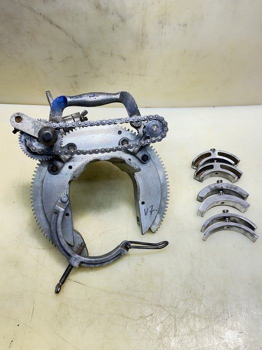 Mathey Dearman Pipe Beveling Machine Model MS Beveler 1-1/2 to 4 W/ Inserts #V7