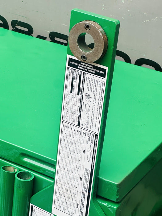 Greenlee 881CT Cam Track Bender 2.5”-4” Rigid EMT Hyd Pump 1813 Table + WARRANTY