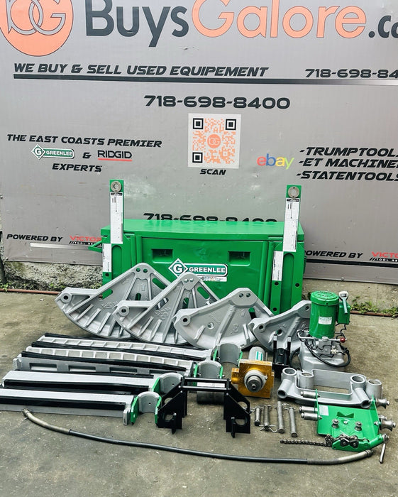 Greenlee 881CT Cam Track Bender 2.5”-4” Rigid EMT Hyd Pump 1813 Table + WARRANTY