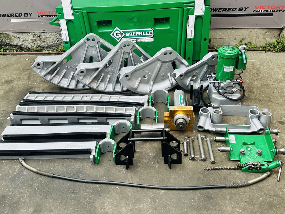 Greenlee 881CT Cam Track Bender 2.5”-4” Rigid EMT Hyd Pump 1813 Table + WARRANTY