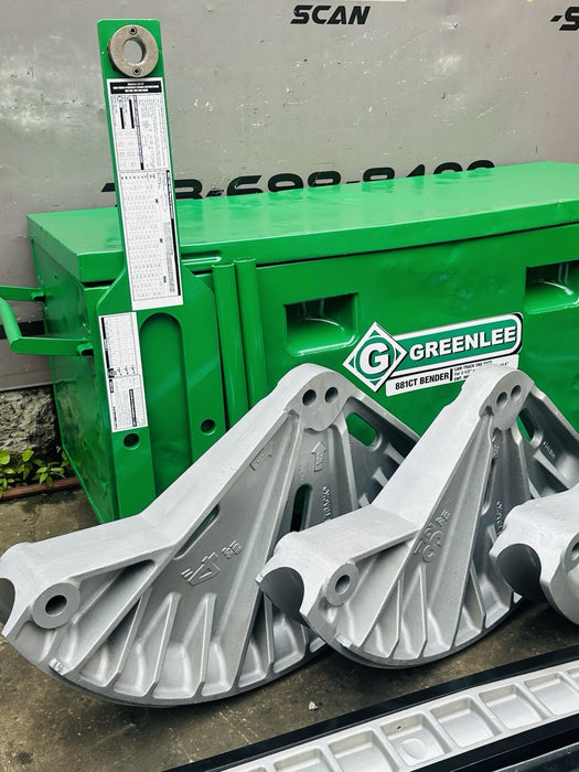 Greenlee 881CT Cam Track Bender 2.5”-4” Rigid EMT Hyd Pump 1813 Table + WARRANTY