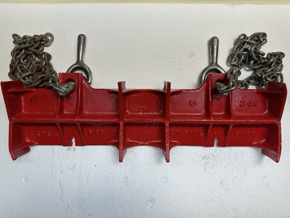 JEWEL # 2 CAST IRON STRAIGHT PIPE WELDING VISE 8" - 16" CAPACITY 24” Vise #5