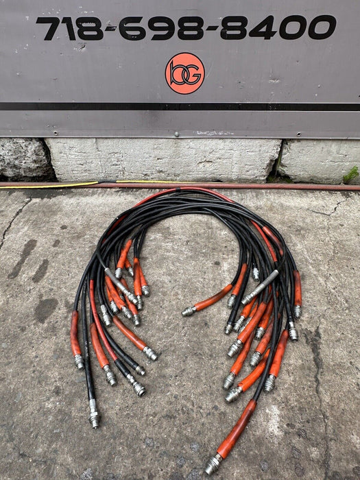 (15) SPX Power Team 9754 HYDRAULIC JACK HOSE 6FT Hose 1/4" ID 3/8 NPT COUPLER