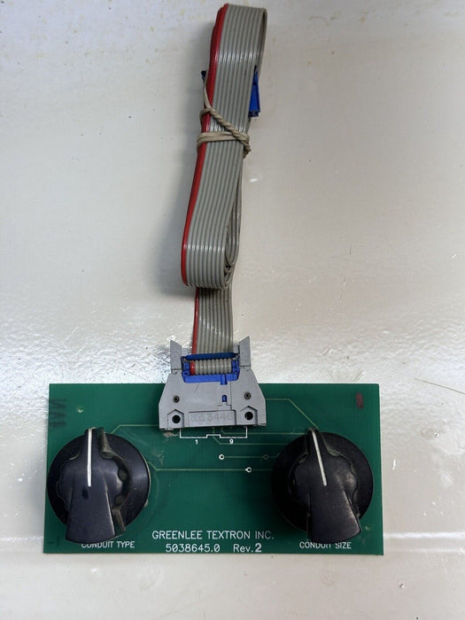 GREENLEE 855 SELECTOR SWITCH CIRCUIT BOARD For CONDUIT PIPE BENDER #1