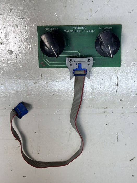 GREENLEE 855 SELECTOR SWITCH CIRCUIT BOARD For CONDUIT PIPE BENDER #2