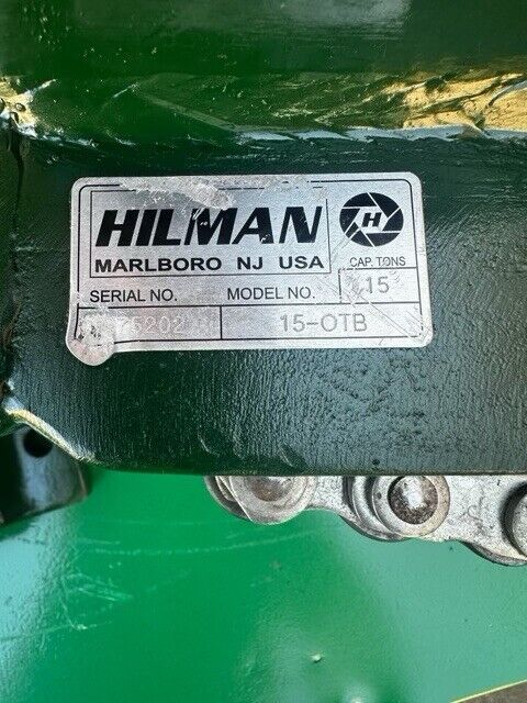Lot Of 2 Hilman Rollers 15-OTB Skates Dolly 15 Ton, 30k Lbs Cap. Each