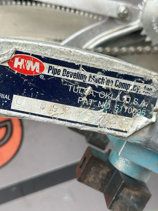 H&M 2C-20 Pipe Beveling Saddle Machine 12 - 20" + New Bridge , Torch Holder Dogs