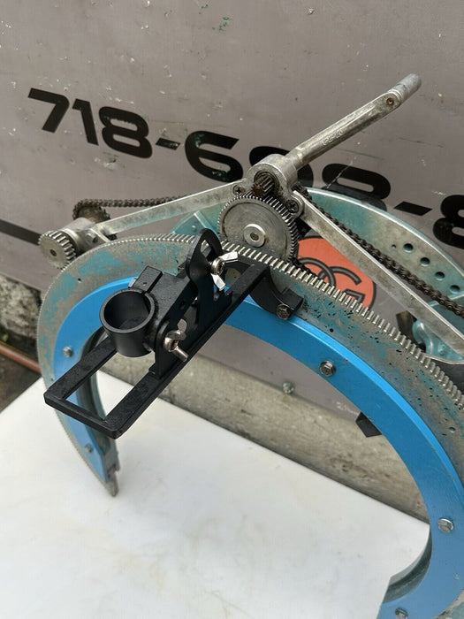 H&M 2C-20 Pipe Beveling Saddle Machine 12 - 20" + New Bridge , Torch Holder Dogs