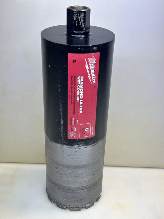 Milwaukee 48-17-5060 6 in. Diamond Premium Wet Core Bit MINT #10