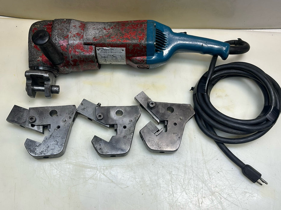 Trumpf TKFB 100 portable 25, 30, 45 degree beveler shear nibbler 110V