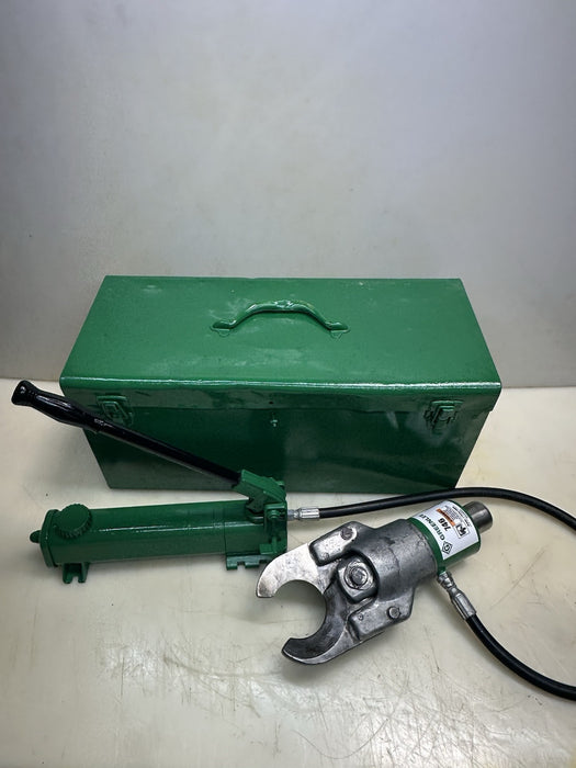 Greenlee 750 Hydraulic Cable Wire Cutter with Pump & Case