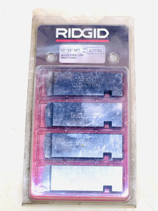 RIDGID 47745 1/2" to 3/4" - 14 NPT Universal Dies Alloy RH #2