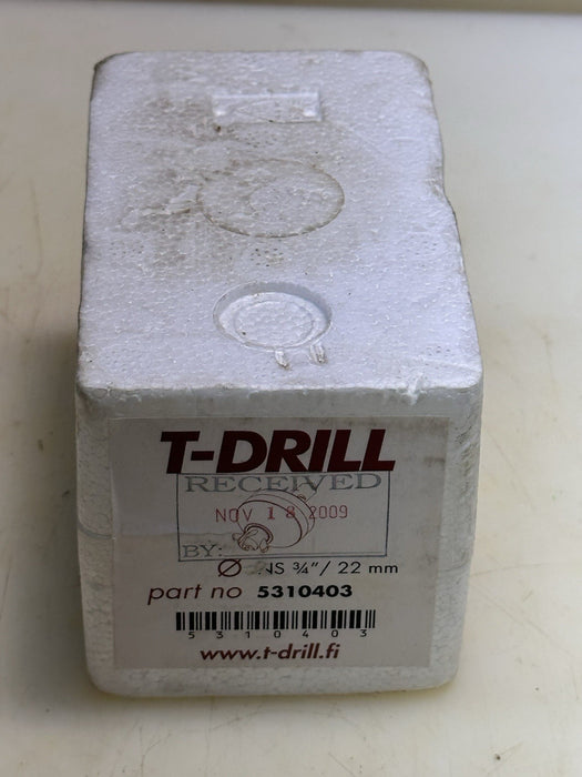 T-DRILL 3/4”/ 22mm Bit For T-60, T-35 Copper Pipe Forming Collaring 5310403
