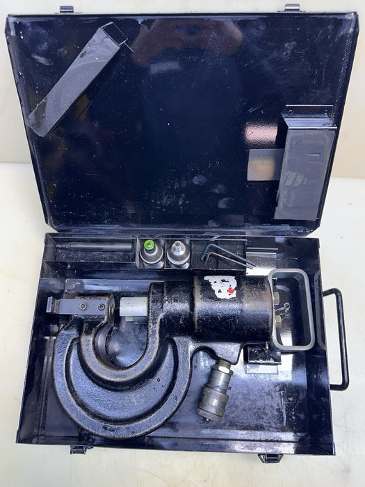 Cleveland Steel 35 Ton Hydraulic Portable Punch W/ Tooling Dies Very Good Cond.