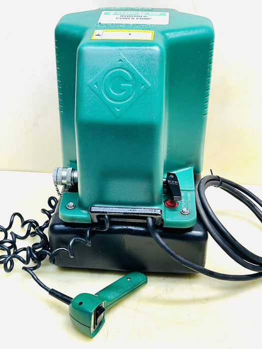 Greenlee 980 Hydraulic Power Pump 120 VAC 20 Amp 10k PSI For Pipe Bender Tested
