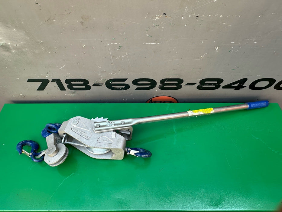 Lug-All 4000-20 Medium Frame Cable Ratchet Winch Pulley Hoist 2 Ton