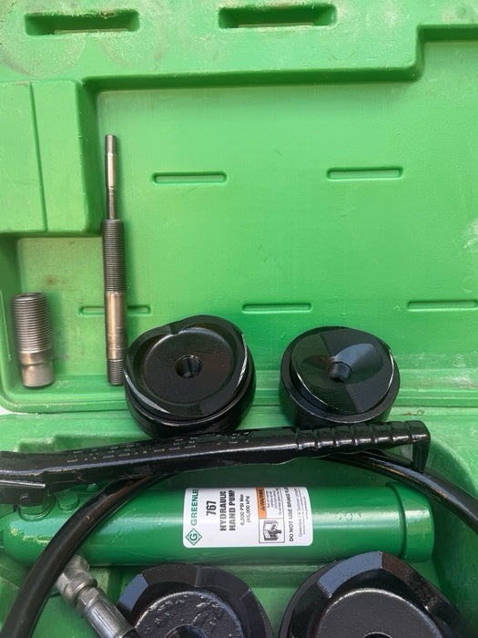 Greenlee 7310 SB Slug Buster KO Knockout Punch Set 1/2" - 4" , 767 Pump, #1