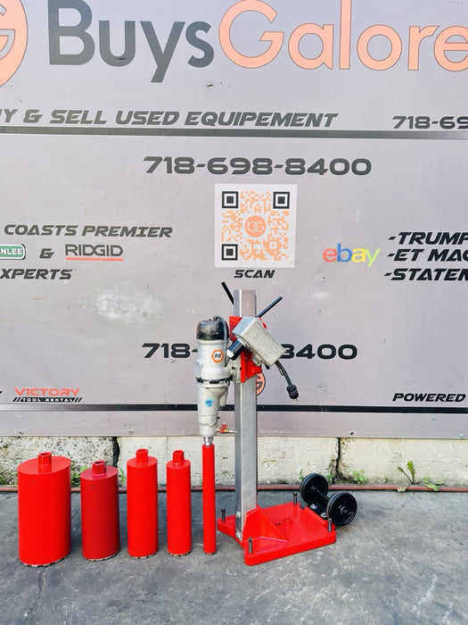Core Bore B&D Core Drill Rig W/ 5 Bits 2”, 3”, 4”, 5”, 8” Heavy Duty Works Great