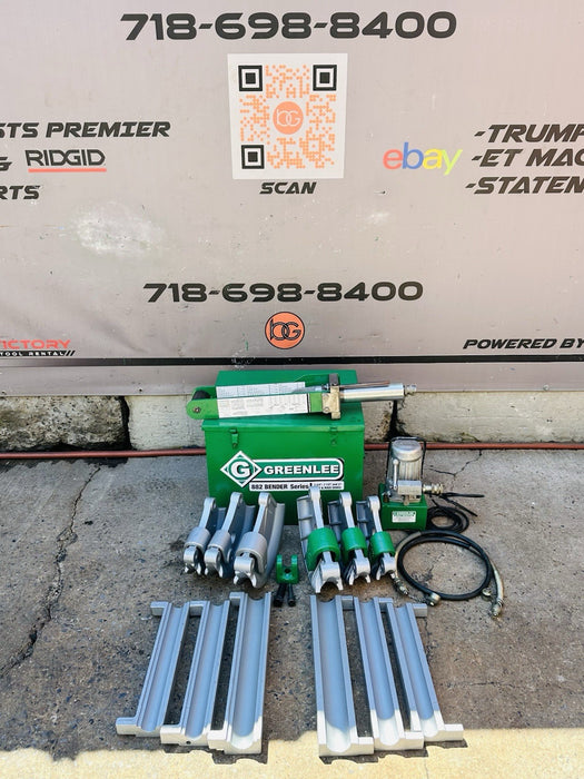 Greenlee 882 EMT & Rigid Bender 1-1/4, 1-1/2, 2”+ Electric Pump Works Great ✅