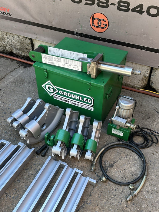 Greenlee 882 EMT & Rigid Bender 1-1/4, 1-1/2, 2”+ Electric Pump Works Great ✅