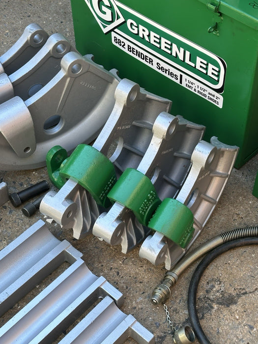 Greenlee 882 EMT & Rigid Bender 1-1/4, 1-1/2, 2”+ Electric Pump Works Great ✅