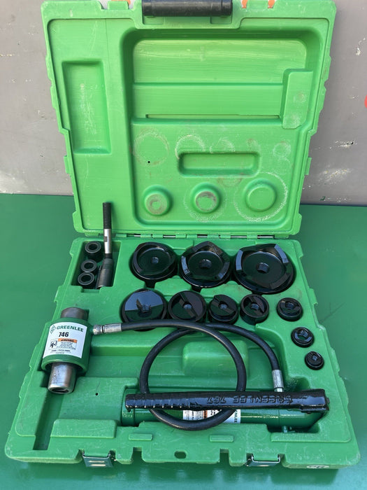 Greenlee 7310 SB Slug Buster KO Knockout Punch Set 1/2" - 4" , 767 Pump Case BG6