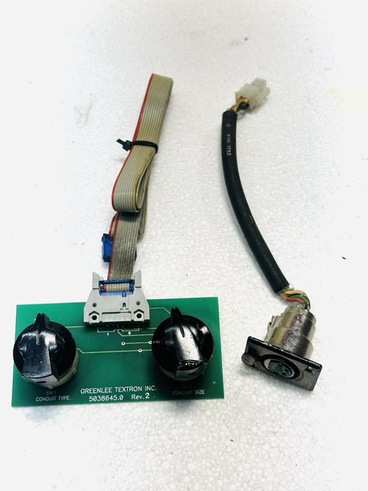 GREENLEE 855 SELECTOR SWITCH CIRCUIT BOARD PIPE BENDER & PENDANT SWITCH TESTED