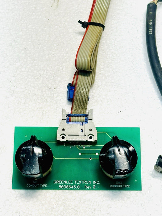 GREENLEE 855 SELECTOR SWITCH CIRCUIT BOARD PIPE BENDER & PENDANT SWITCH TESTED