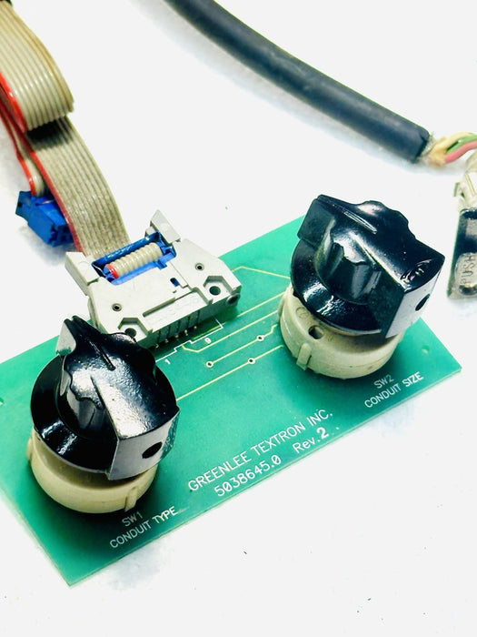 GREENLEE 855 SELECTOR SWITCH CIRCUIT BOARD PIPE BENDER & PENDANT SWITCH TESTED