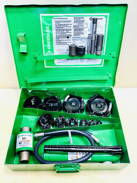 Greenlee 7310SB Slug Buster KO Knockout Punch Set 1/2" - 4" , 767 Pump, Case BG2