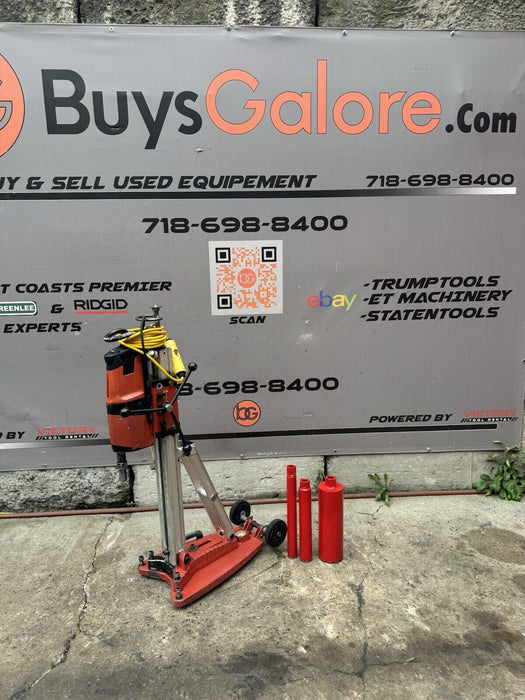 Hilti DD-200 DD200 Core Drill Rig with Core Bits Works Fine