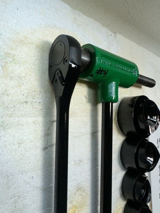 Greenlee Ratcheting Knockout Punch Driver Set 1/2" to 2" Conduit 1806 et