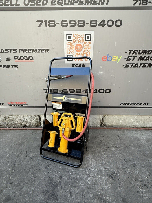 Rhino PD-55 Fence Post Driver Kit w/ Cart & Adapters.