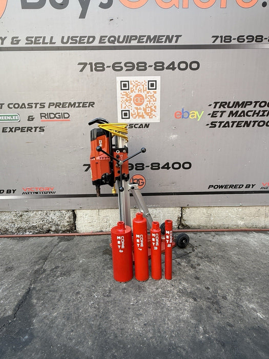 Hilti DD-250 DD200 Core Drill Rig with Core Bits Works Fine etm4