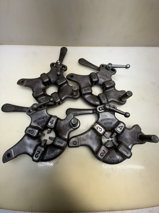 (4) Ridged 500 Pipe Threader Die for Ridgid 300 535 1822 With Dies 3/4”, 3/8”