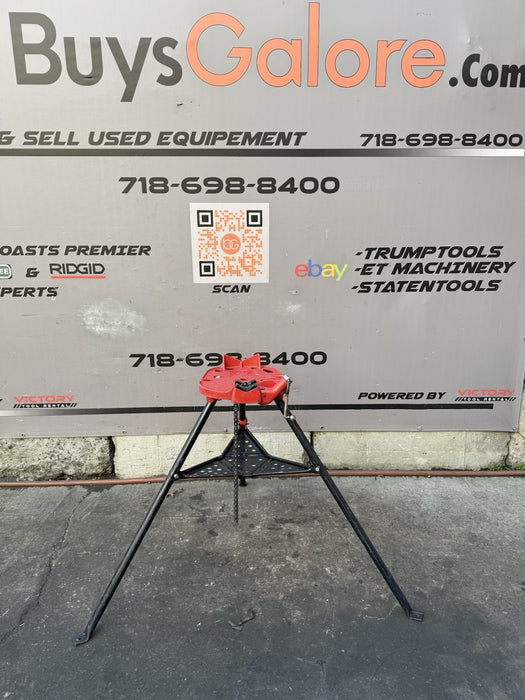 BB Pipetools Tripod Pipe Vise 460 Ridgid Pipe up to 6 inches. Nice Shape.