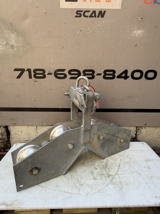 Condux 08539600 Cable Guide 6X11 Three Sheave Wire Pulley 10000 Lbs 10k Puller