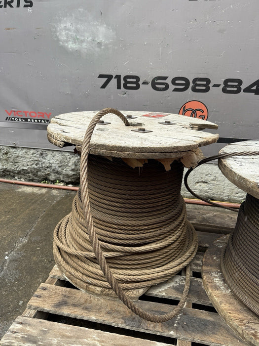 5/8" UnGalvanized Wire Rope Steel Cable IWRC 6x19 (1000Feet)
