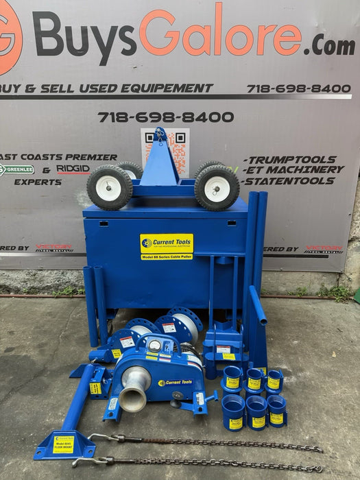 Current Tools 88 8000LBs Cable Puller Wire Tugger w/ Accessories Mint Shape
